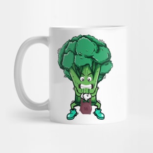 Broccoli Working Out Mug